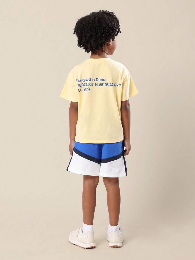 Two Piece Outfit Coordinates T-Shirt Shorts