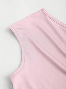 Sweetra 3件套女士休闲纯色斜肩舒适T恤套装 - 彩色 - 查看 5