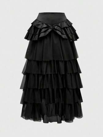 EDITION Gotischer eleganter mehrlagiger Tüllrock für Frauen