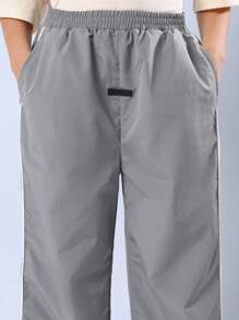 SUMWON قميص بتصميم LA مجموعة الصيف مؤرخ عام 23 ملابس الشارع الحضرية بقصة واسعة مريحة للاستخدام اليومي الأسلوب الحديث للشباب - لون مشمشي - مشاهدة 6