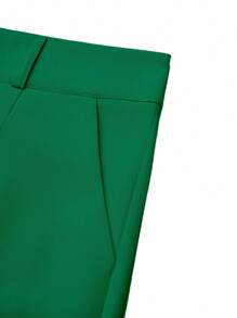 Chiquease Women's Solid Color Pleated Loose Straight Leg Casual & Formal Pants Fall Cloth For Women