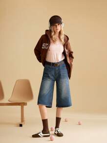 CUCCOO EASI Brown Suede Flat Women's Casual Sneakers - Coffee Brown - View 3