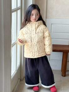 DAZY Girls Padded Coat, Fall - Beige - View 7