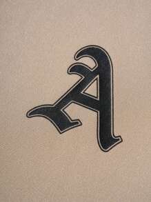 SHEIN Tween Boys Khaki Co-Ords With Pocket Detail And Round Neck Graphic T-Shirt Boys Two Piece Set Boys Sweatpants Set 2 Piece Set Boys Boys Athletic Set Kids Two Piece Set - Khaki - View 4