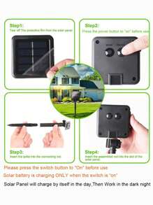 Luces solares LED para exterior, lámparas solares LED de alambre de cobre, luces solares de hadas, utilizadas para jardín/camping/boda/patio/terraza, decoración otoñal, decoración del hogar, decoración exterior