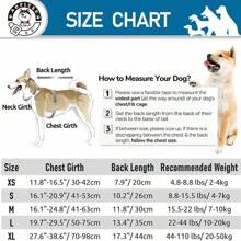 夹克，大型犬游泳和划船救生衣，鲨鱼救生衣，适用于小型、中型和大型犬，配有救援手柄和高浮力