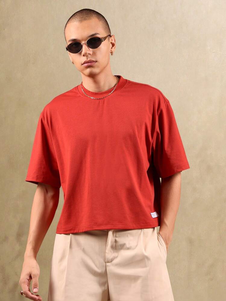 Los Angeles – Kurzärmliges T-Shirt aus Baumwolle mit Logo-Print im Minimal-Streetwear-Stil