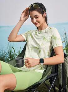 In My Nature Top slim para correr, hacer yoga o entrenar al aire libre - Multicolor - Ver 2