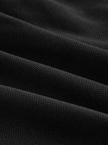 ROMWE Goth Gothic Style Lace Splice Metal Decor Women Asymmetrical Hem Mesh Racerback Tank Top