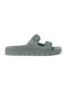Women's Flip Flops Duo Day IP83704 BE072 - Green - View 1
