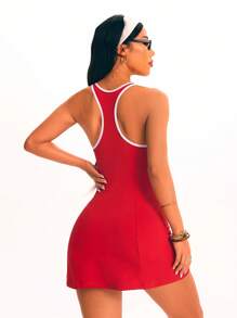 Core Rhythm Ärmelloses Sportkleid für Damen mit Reißverschluss und teilweiser Knopfleiste, Trainingskleidung für Damen, Damenbekleidung, sportliches Damen-Sportoutfit, Damen-Sportsets, Damenbekleidung, Übung