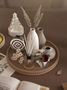 托盘模具硅胶模具适用于珠宝碗、盆、石膏、混凝土、DIY工艺品 - 树脂艺术混合形状模具套件、圆形泡泡珠托盘储物盒、环氧树脂模具、DIY香薰石膏板、硅胶模具 - 白色 - 查看 4