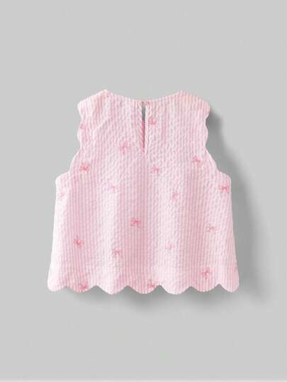Maija Kids Maija Kids 女童圆领 3D 花卉装饰吊带背心