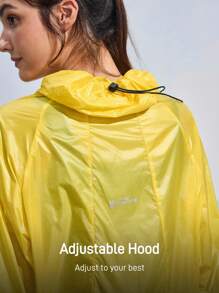 In My Nature Chaqueta de lluvia con capucha de manga larga y cremallera frontal de color contrastante para mujer, chaqueta casual de bloqueo de color para senderismo al aire libre, chaqueta para correr, chaqueta cortavientos de protección solar, chaqueta ligera, chaqueta de color amarillo y marrón, chaqueta de activewear, bloqueo de color, chaquetas de color contrastante, chaquetas protectoras contra el sol, chaquetas protectoras UV, a prueba de sol, verano, otoño, chaquetas de senderismo al aire libre, chaquetas transpirables, chaquetas translúcidas, chaqueta fluorescente amarilla - Amarillo - Ver 2