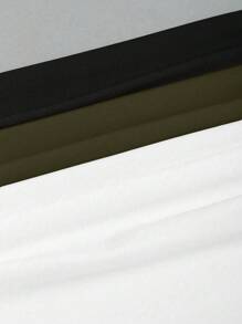 Sweetra 3 pièces Ensemble pour femmes top manches longues décolleté épaules, crop top ajusté, confortable et doux pour la peau, amincissant - Multicolore - Voir 5