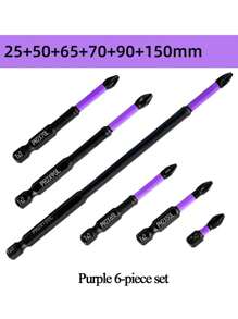 Screwdriver With Anti Slip And Impact Resistant Screwdriver Bits,Tool Accessories - Black - View 10