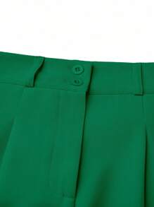 Chiquease Women's Solid Color Pleated Loose Straight Leg Casual & Formal Pants Fall Cloth For Women