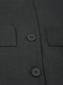 SHEIN 1 件青少年男孩学院风西装外套，英国校服组合