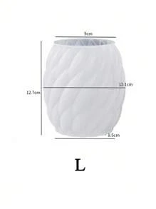 Rotating Raindrop Candle Silicone Mold Geometric Gypsum Wool Column Ball Table Mold - White - View 5