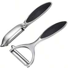 2 件锌合金削皮器，土豆/水果削皮刀，刮刀，削皮器