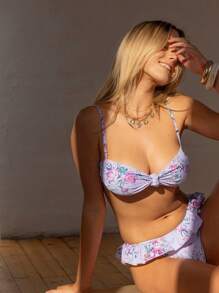 Aralina Conjunto de bikini con volantes, perfecto para los atuendos de playa y de vacaciones de verano