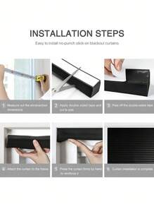 1pc Self Adhesive Blinds Room Darkening Blind,Zebra Window Blinds Room Darkening Shade Curtain Roll Up And Pull Curtain For Window French Door Shades For Kitchen Bathroom Gifts Birthday Graduation