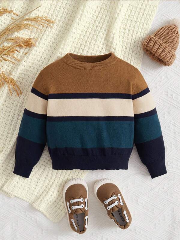 Bebé niño Jersey de color combinado