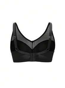 SHAPORA حمالة صدر سوداء خفيفة لا سلك متناهية البساطة - الأسود - مشاهدة 2