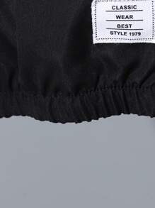 休闲连帽拉链夹克，适合青少年男孩穿着，适合上学、通勤和运动 - 黑色 - 查看 3