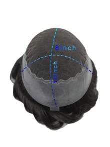 TrueHD HD Lace Toupee Human Hair Replacement Systems For Men Swiss Lace Front Toupee For Men Bleached Knots Men Toupee Natural Hairline Men Units 8X10 - 100% Dark Brown