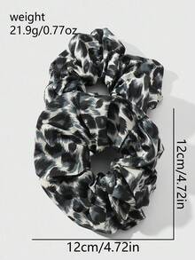 ROMWE Kawaii 2 pezzi/set Eleganti e alla moda fascette per capelli con stampa leopardata, elastici per capelli per donne e ragazze, accessorio per uso quotidiano, regalo per le vacanze - Multicolore - Visualizzare 8
