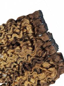 1 paquete de 27/4P cabello humano rizado birmano en rizo de pixie, cabello humano rizado birmano con puntas en espiral, extensiones de cabello humano rizado, sin procesar, de alta calidad para mujeres, de 14 a 26 pulgadas