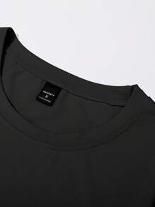 Manfinity EMRG Men's Letter Print Drop Shoulder T-Shirt