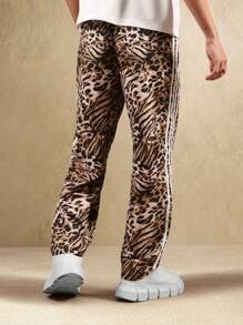 SUMWON Quần Jogger Họa Tiết Động Vật Quần Thể Thao Sọc Hai Bên Co Giãn Cổ Chân Phong Cách Đường Phố Hiện Đại Đô Thị Quần Thể Thao Thoải Mái Mặc Ở Nhà Quần Thường Ngày - Nhiều màu - Xem 2