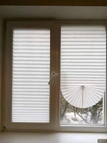 1pc Self Adhesive Blinds Room Darkening Blind,Zebra Window Blinds Room Darkening Shade Curtain Roll Up And Pull Curtain For Window French Door Shades For Kitchen Bathroom Gifts Birthday Graduation