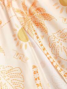 Sweetra Váy đi biển phong cách Bohemian, váy dài cao cấp hai dây cho kỳ nghỉ hè Maxi dành cho nữ - Màu vàng - Xem 5