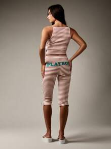 Missguided x Playboy Bộ đồ thể thao mặc ở nhà mùa hè đi biển, hồ bơi, trang phục nghỉ dưỡng năng động - Nhiều màu - Xem 2