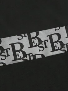 Manfinity BRENVOR Men's Knitted Casual Short Sleeve T-Shirt Set, Vintage, Urban