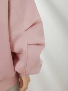 WESTFADE Oversized Zip Up Long Sleeve Fleece Hoodie Cute Fall Back To School, Casual Autumn, Winter, Boho, Western Wear For Women