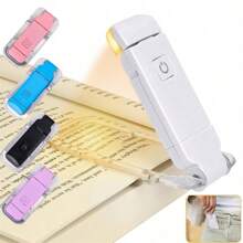 1pc Portable Bookmark Light, Rechargeable LED Reading Light, Clip-On Reading Light, Bed Reading Eye Protection Light - Mini book holder light - View 7