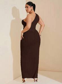 SHEIN BAE Damen Anzug Set in Große Größen mit eleganter Schulterpartie und strukturierter Oberflächenoptik, schmeichelhafter Silhouette. Geeignet für Hochzeit, Brautjungfer, Party, Cocktailkleid