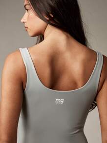 MISSGUIDED 女式全长运动紧身衣修身芭蕾工作室练习瑜伽连体衣冬秋季运动休闲服 - 灰色 - 查看 6