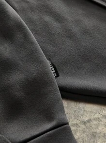 SWAVVY Hooded Loose Fit Long Sleeve Pullover Sweatshirt For Men