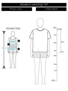 少女宽松金属樱桃印花短袖T恤，适合夏季 - 白色 - 查看 4
