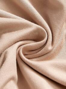 ROMWE Grunge Punk Wasteland Hippie Romantic Ruffled Hem Design Flowy Sexy Ultra Low-Rise Women's Flare Pants - Khaki - View 4