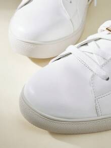 CUCCOO EASI 女士休闲系带舒适时尚运动鞋 - 白色 - 查看 4