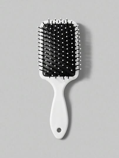 Kawaii 1pc Leopard Print Pattern Air-Cushioned Square Massage Comb, Designed Specifically For Women