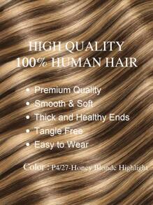 9AM Hair 经典无缝 PU 直发接发雷米真人发每套 8 件，含 18 个接发夹双纬接发 - SP4/27 - 查看 3