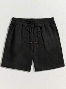 HIMLAND Loose Men's Drawstring Waist Jogger Shorts, Back To School