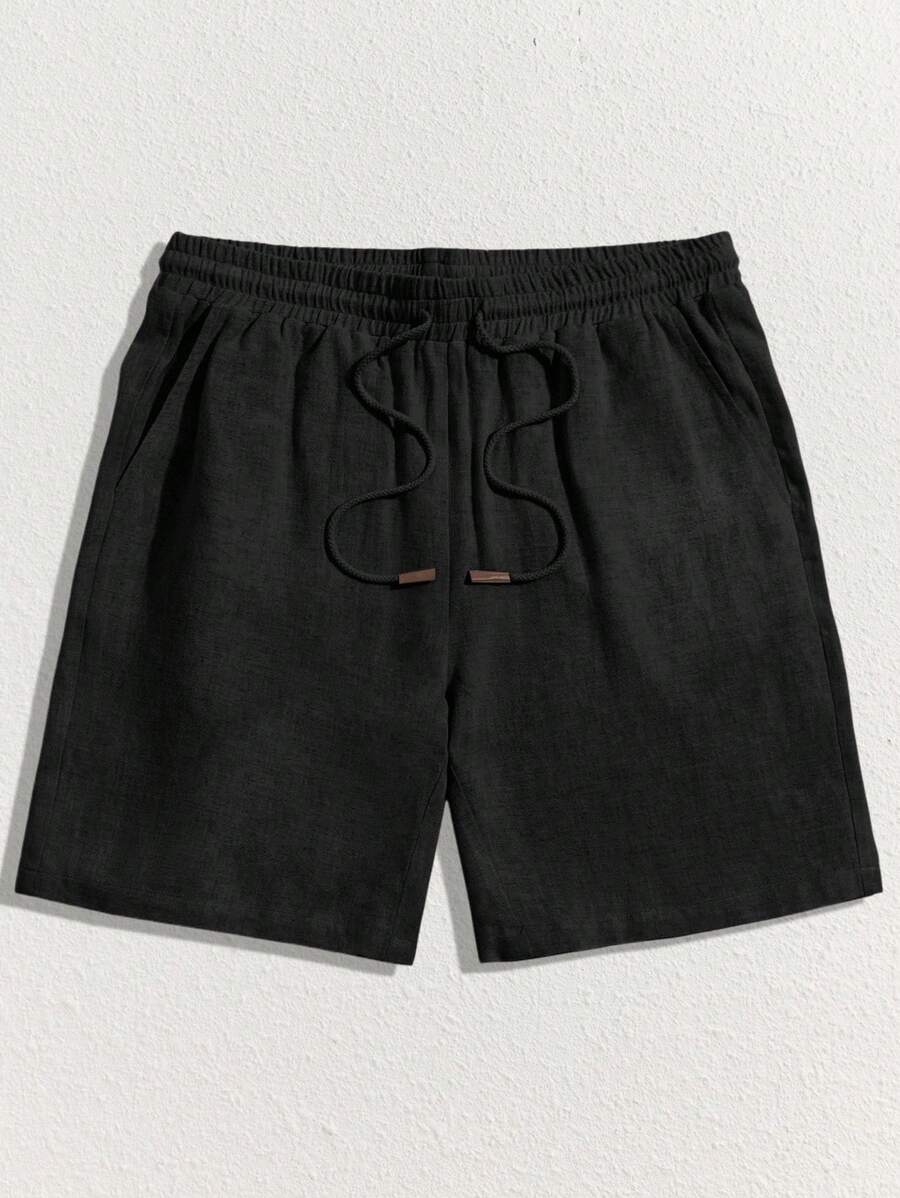 HIMLAND Loose Men's Drawstring Waist Jogger Shorts, Back To School
